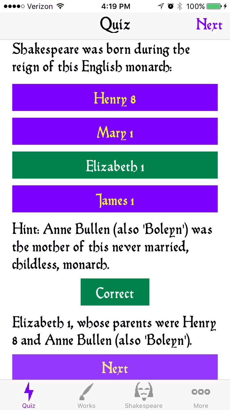 Quiz question screenshot